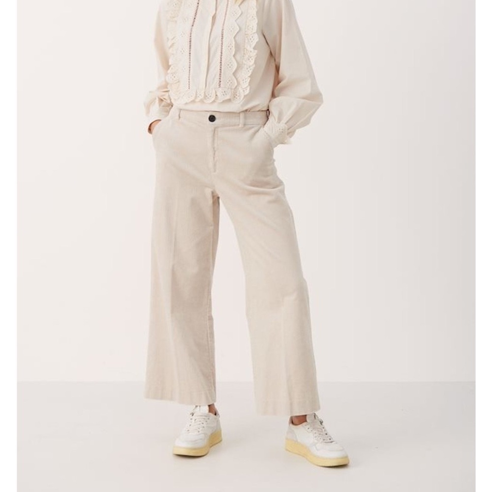 Part Two Kirse Beige Corduroy Pants - Size 42